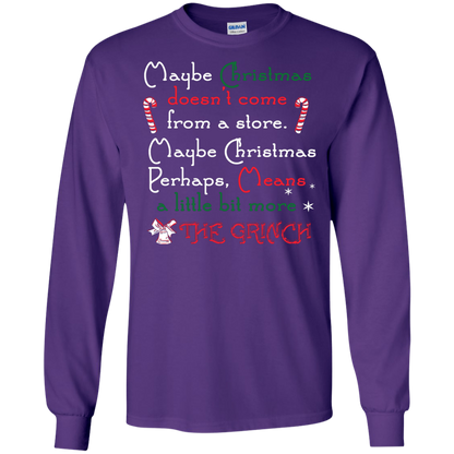 Christmas T-shirt Maybe Christmas Doesn't Come From A Store Purple