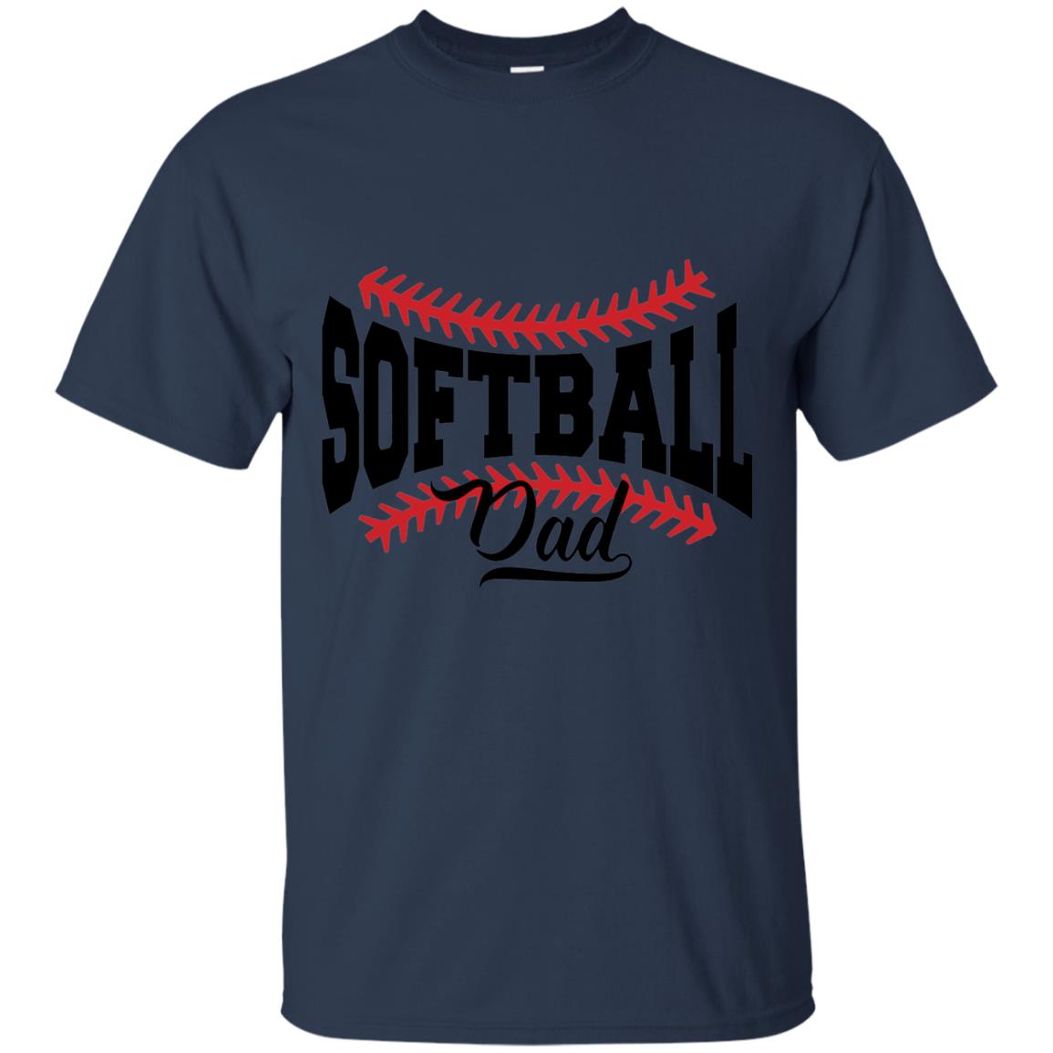 Softball Dad T-shirt Navy