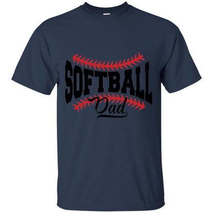 Softball Dad T-shirt Navy