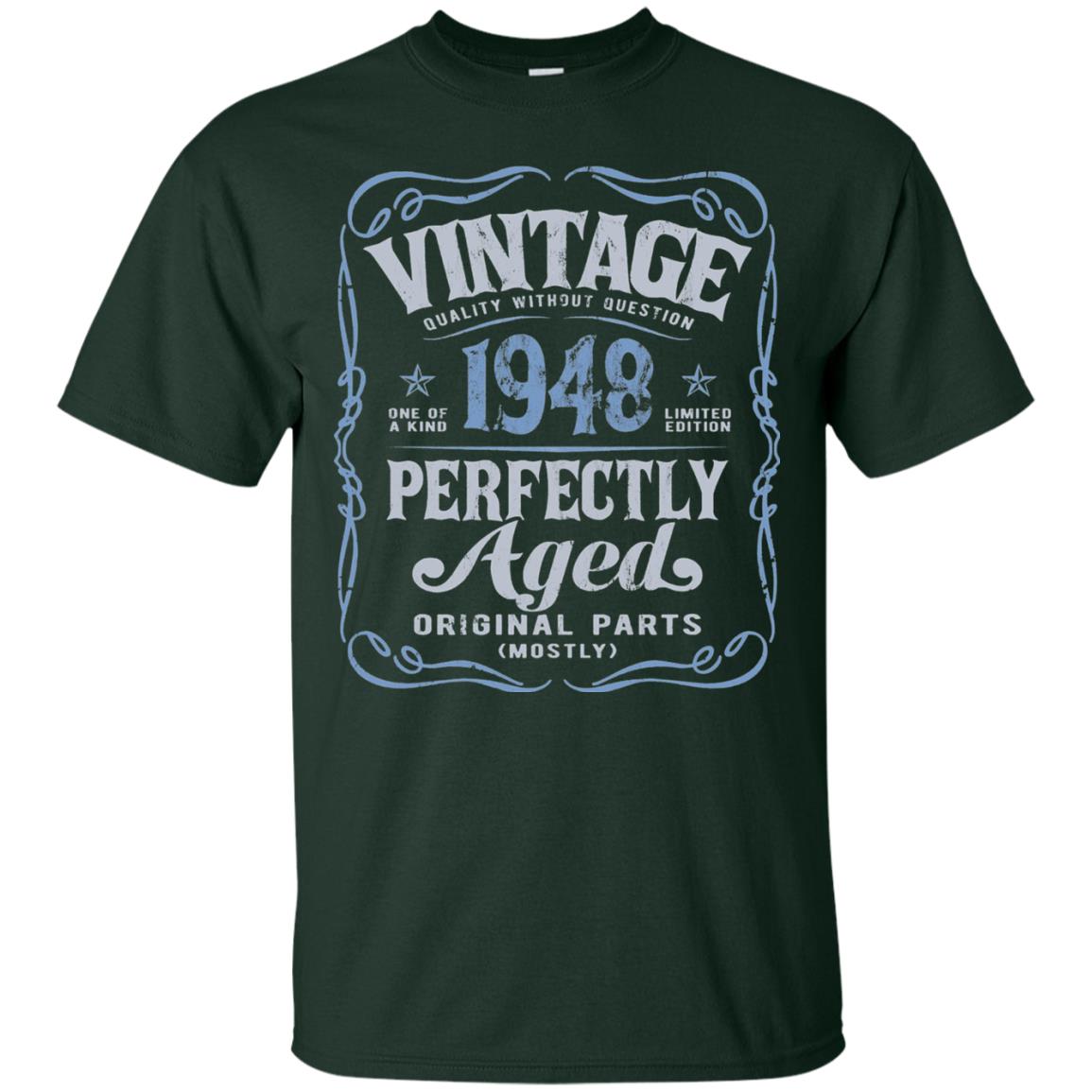 Vintage Made In 1948 70th Birthday Shirt Forest