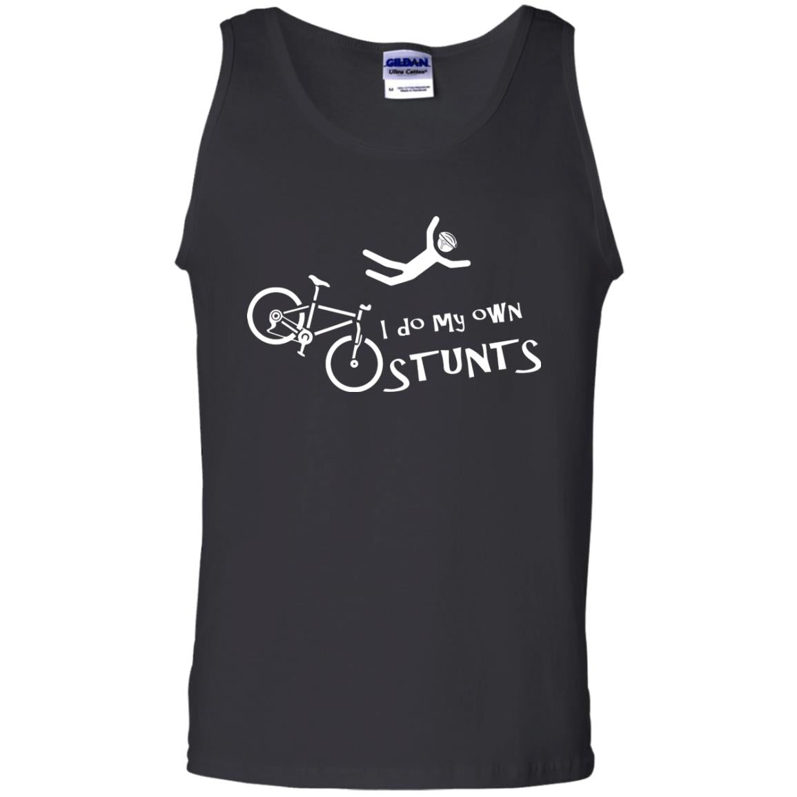 Biker T-shirt I Do My Own Stunts Black