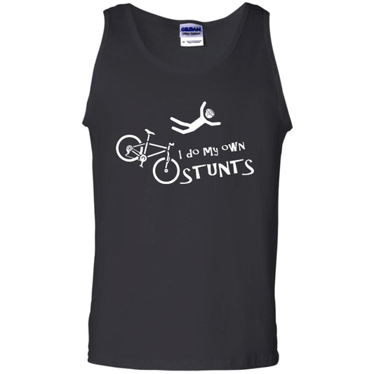 Biker T-shirt I Do My Own Stunts Black
