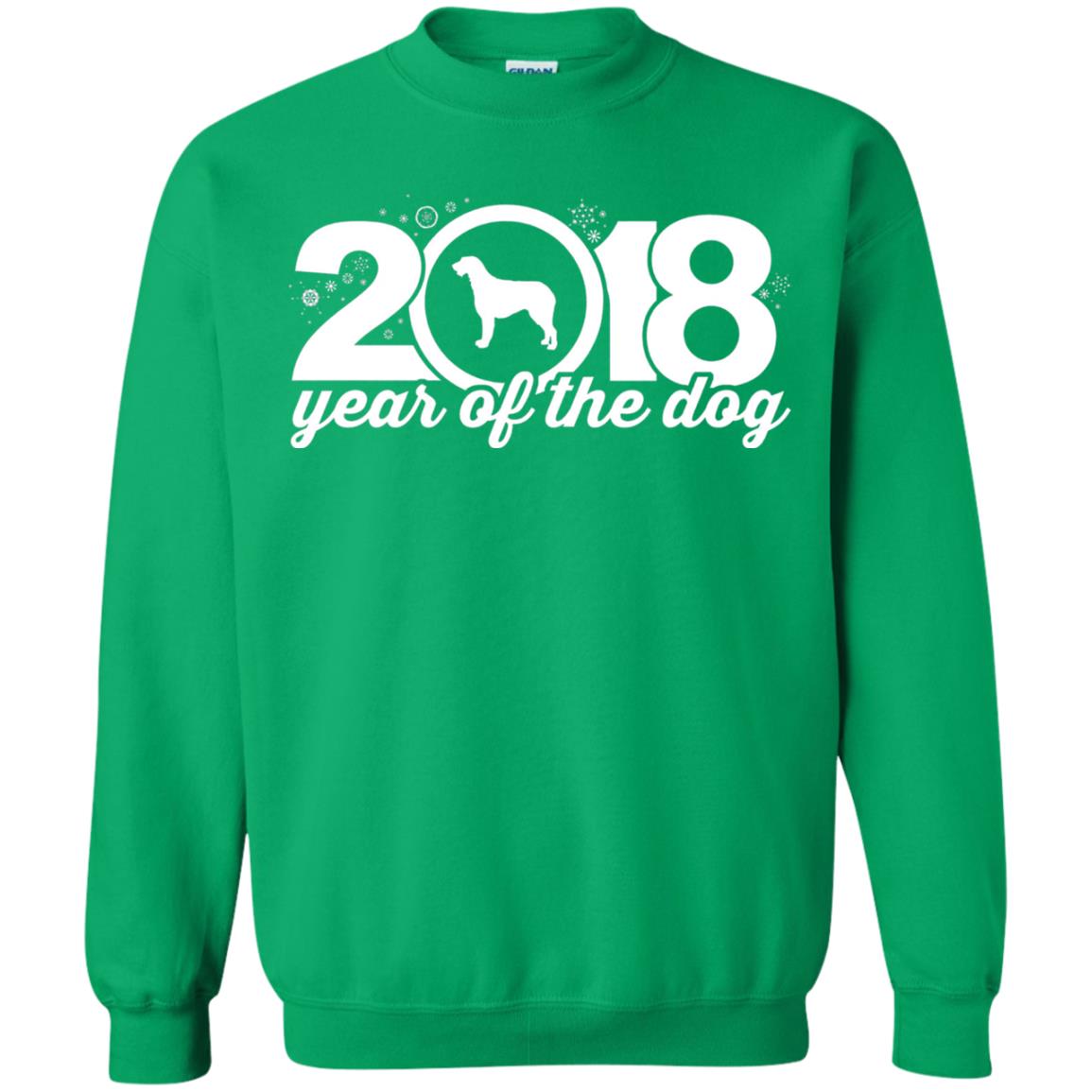 Irish Wolfhound Lover T-shirt 2018 Year Of The Dog New Year Irish Green