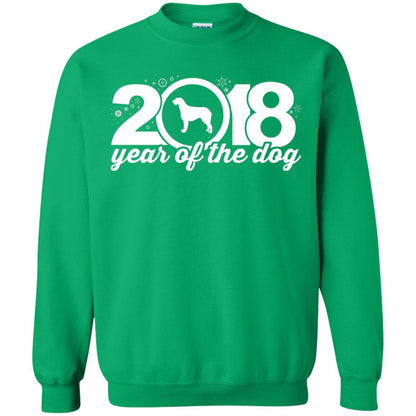 Irish Wolfhound Lover T-shirt 2018 Year Of The Dog New Year Irish Green