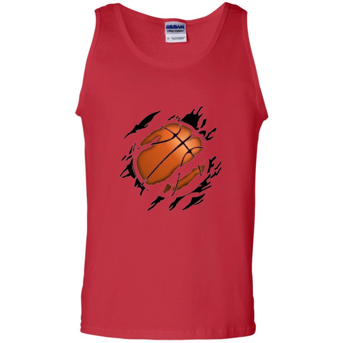 Basketball Lover T-shirt Basketball In Me Red