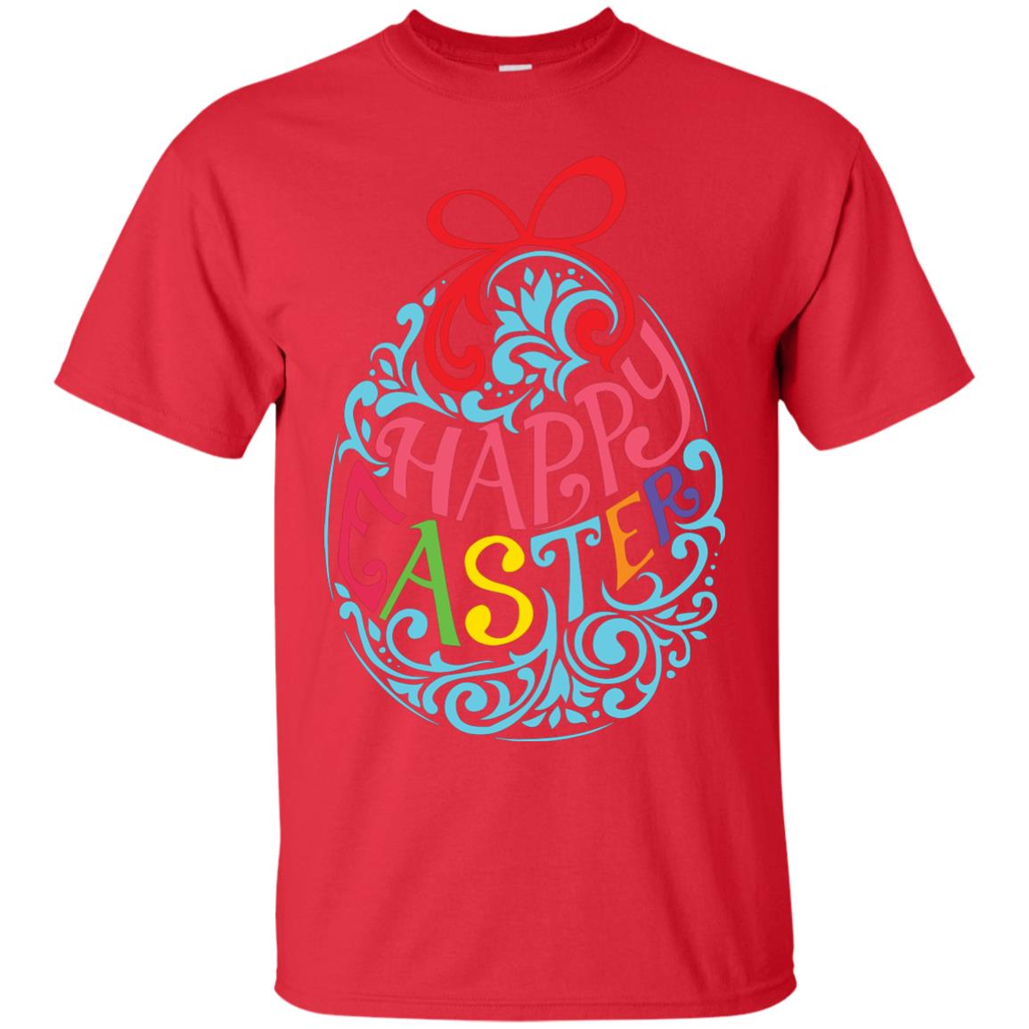 Happy Easter Day T-shirt Red
