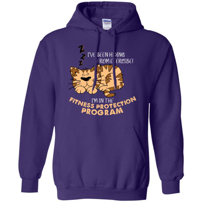 I've Been Hiding From Exercise! I'm In The Fitness Protection Program Shirt Purple