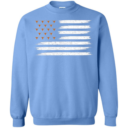 Vintage Texas United Longhorn Flag T-shirt Carolina Blue
