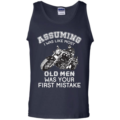 Assuming I Was Like Most Old Men Motorcycle Lover T-shirt Navy