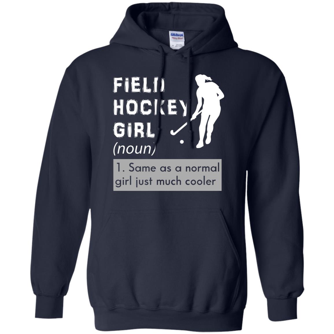 Field Hockey Girl Hockey Lover T-shirt Navy