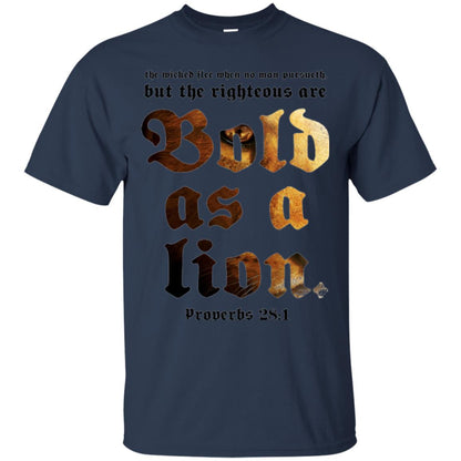 Christian T-shirt Bold As A Lion Navy