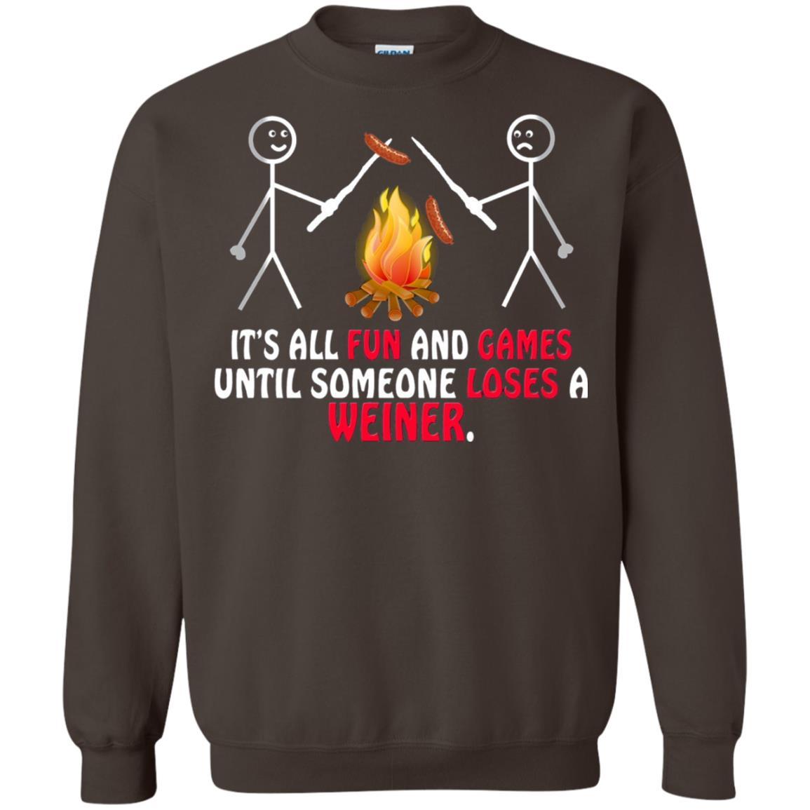 Camper T-shirt It's All Fun And Games Dark Chocolate