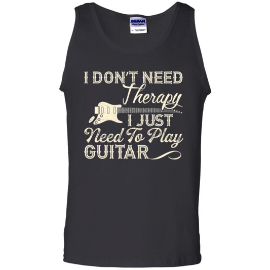 Guitar T-shirt I Don_t Need Therapy I Just Need To Play Guitar Black