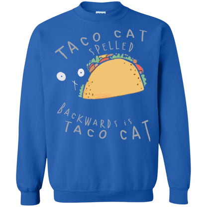 Cat Lovers T-shirt Taco Cat Spelled Backward Is Taco Cat Royal