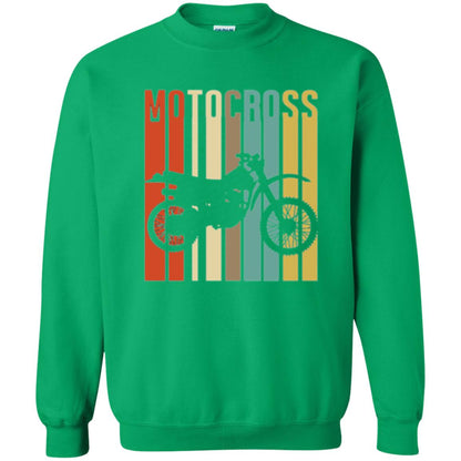 Dirt Bike Silhouette T-shirt Cool Vintage Motocross Irish Green