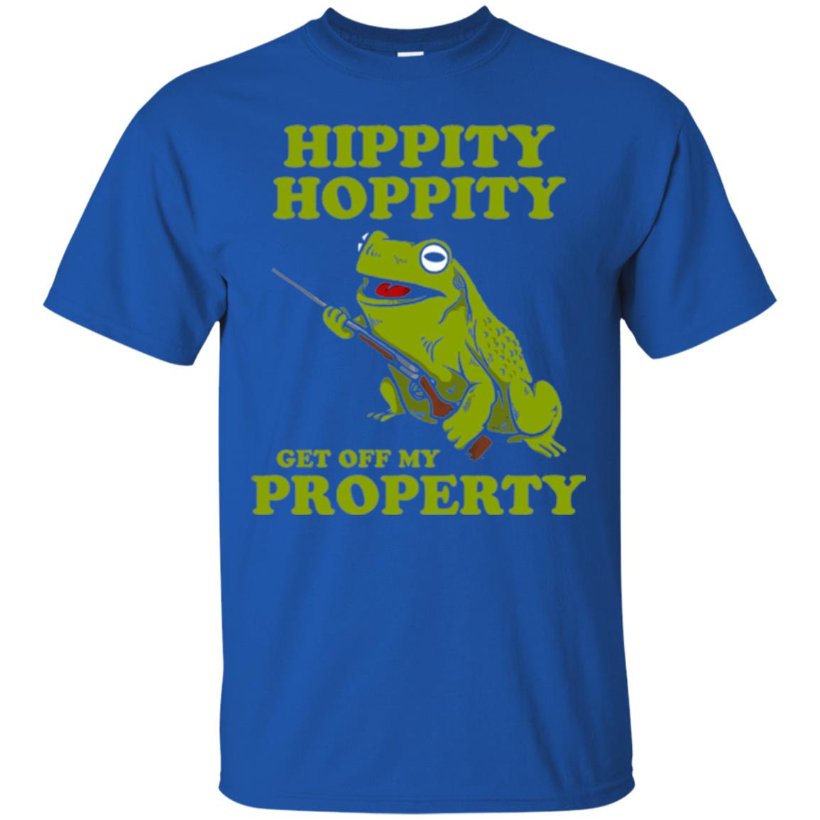 Frog Lover T-shirt Hippity Hoppity Get Off My Property Royal