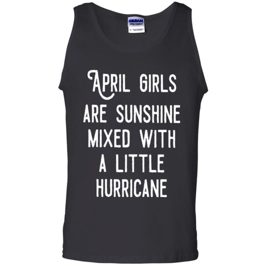 April Girls Are Sunshine Mixed With A Little Hurricane T-shirt Black