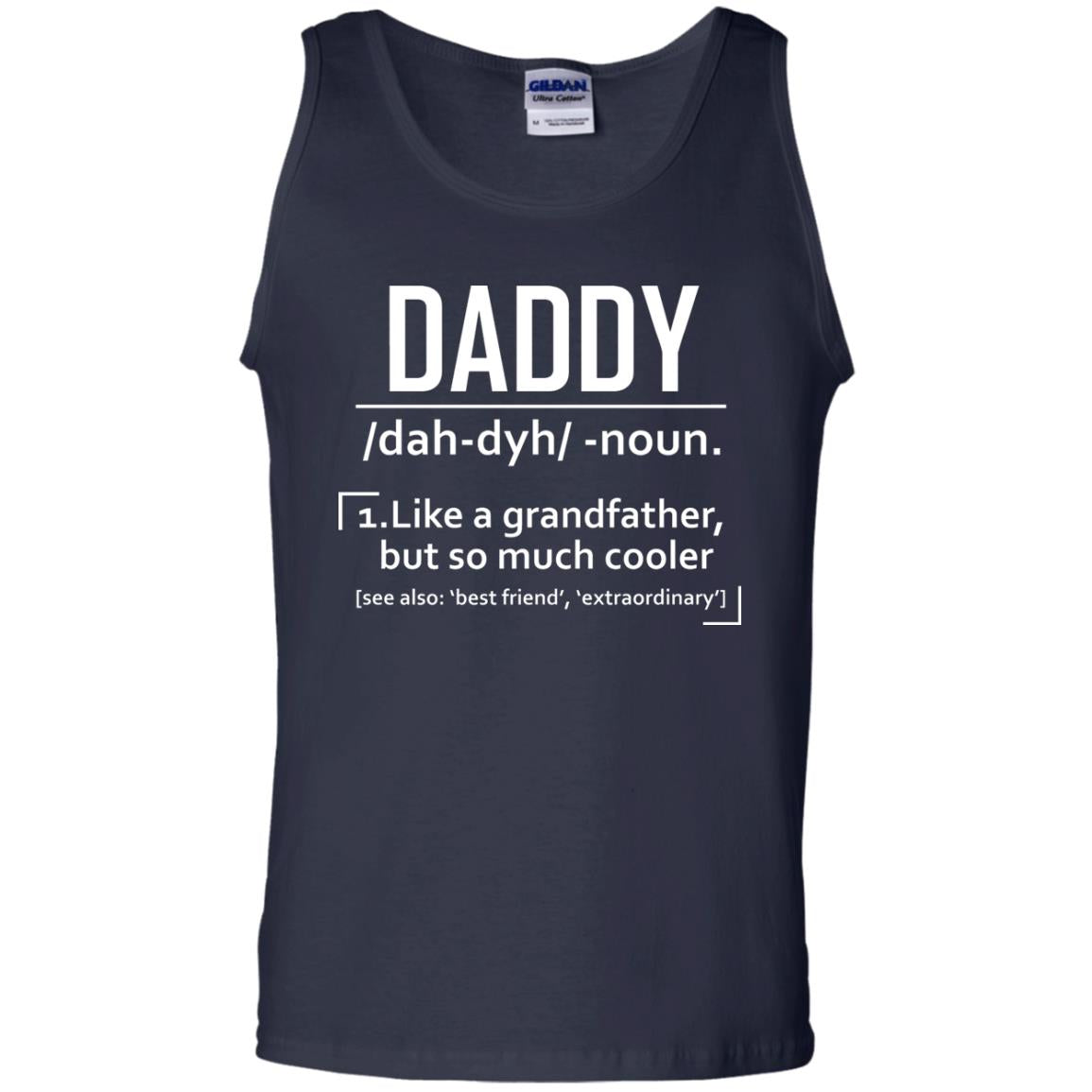 Daddy Like A Grandfather But So Much Cooler Shirt Navy