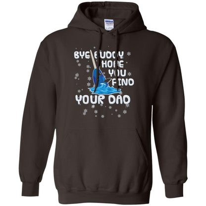 Funny Narwhal T-shirt Bye Buddy Hope You Find Your Day Dark Chocolate