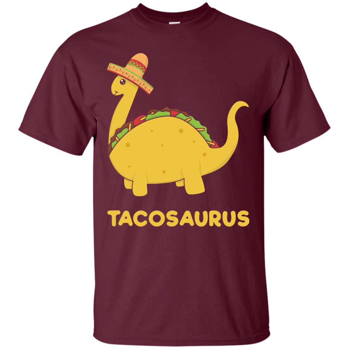 Cinco De Mayo Tacosaurus Taco Dinosaur Lover Shirt Maroon
