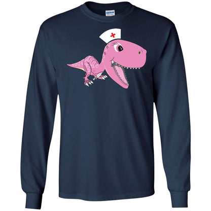 Dinosau-nurse Dinosaurus Nursing Shirt Navy