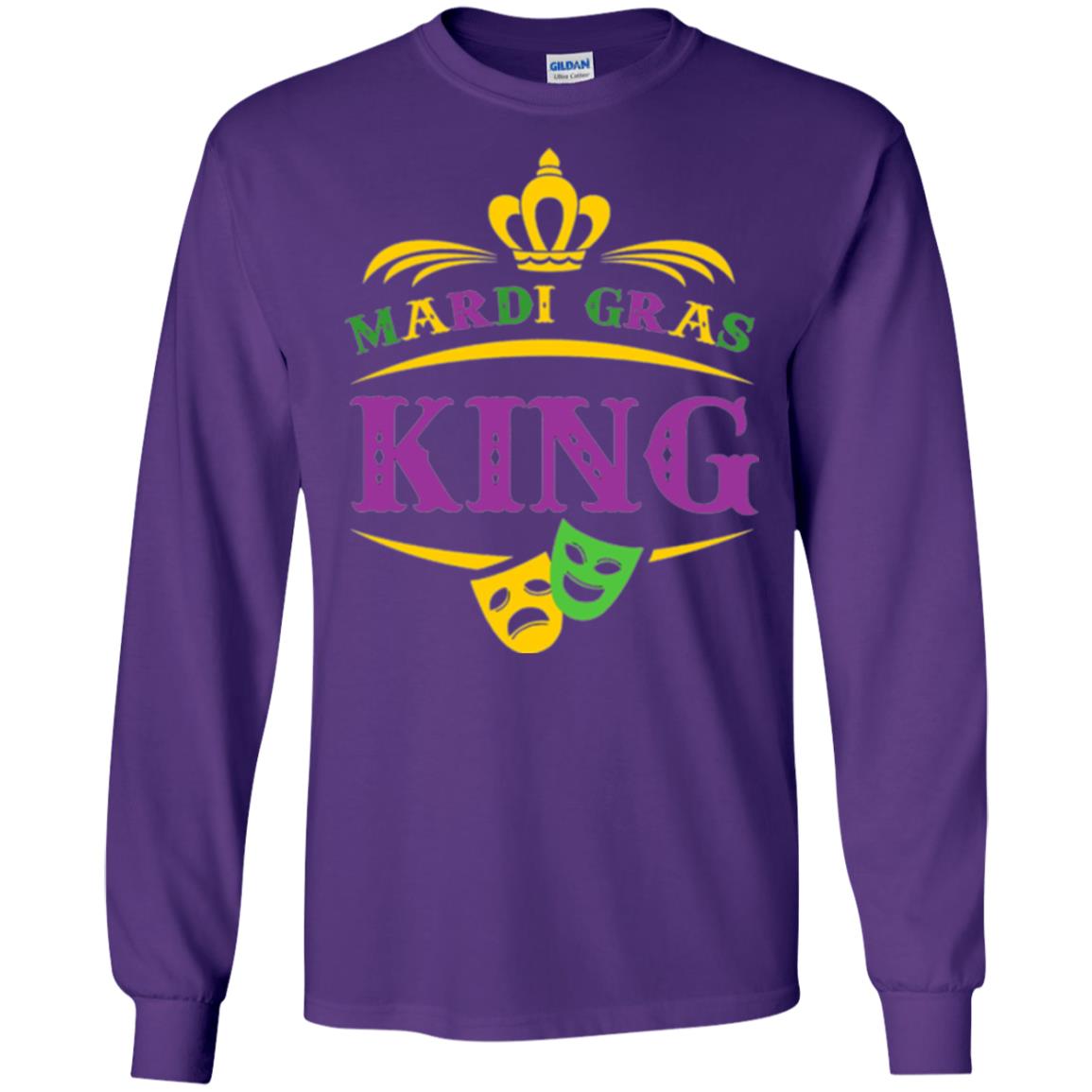 Mardi Gras King Gift T-shirt Purple