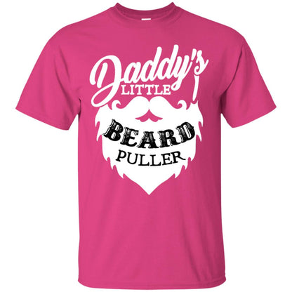 Daddy's Little Beard Puller Kid Shirt Heliconia