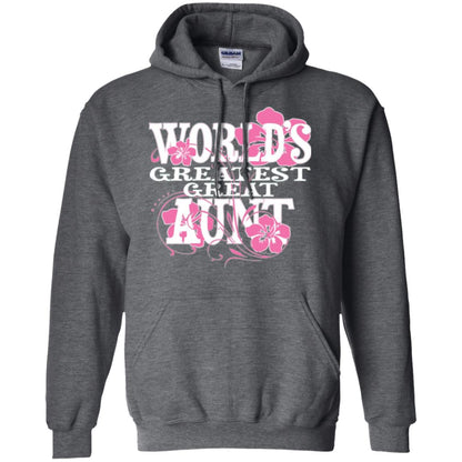 Aunt T-shirt World_s Greatest Great Aunt Dark Heather