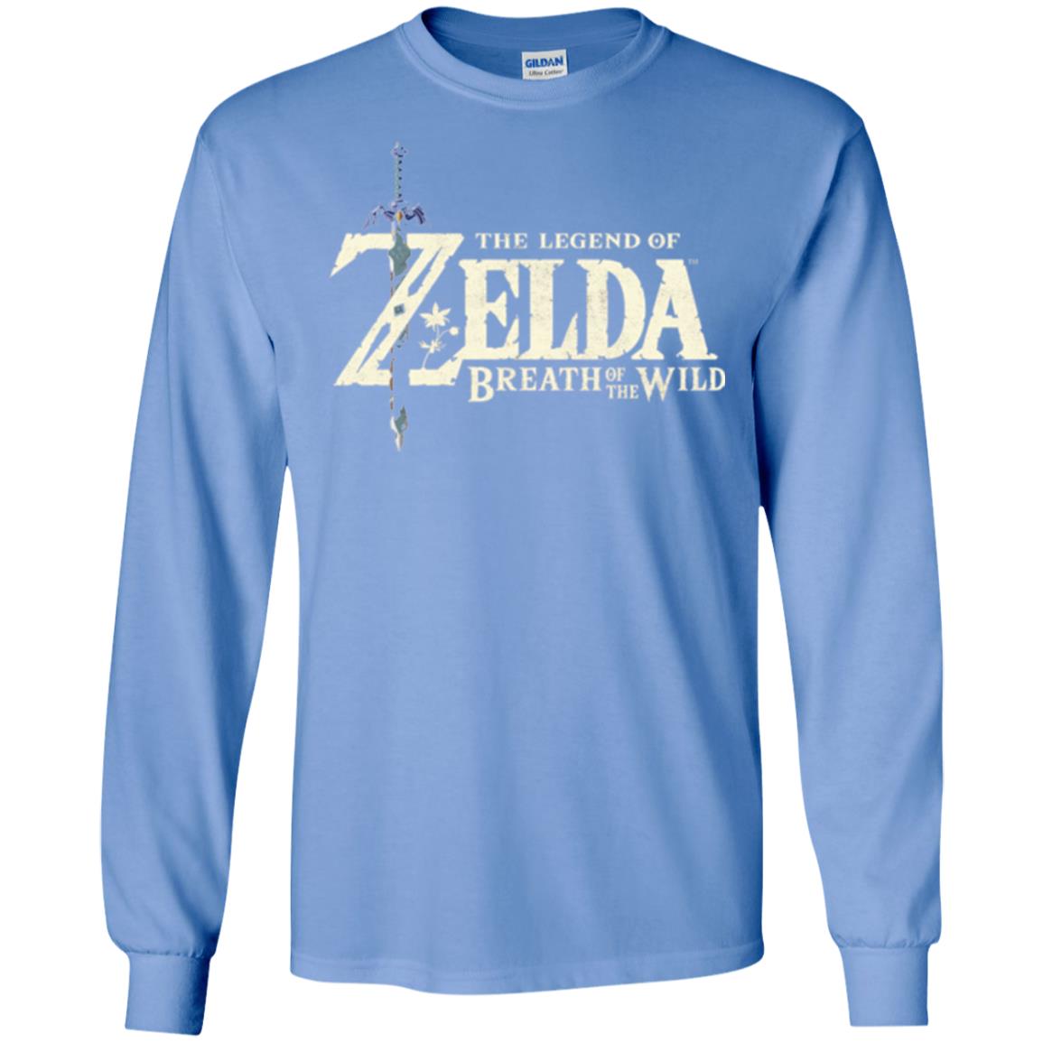 Game T-shirt Nintendo Zelda Breath Of The Wild Carolina Blue
