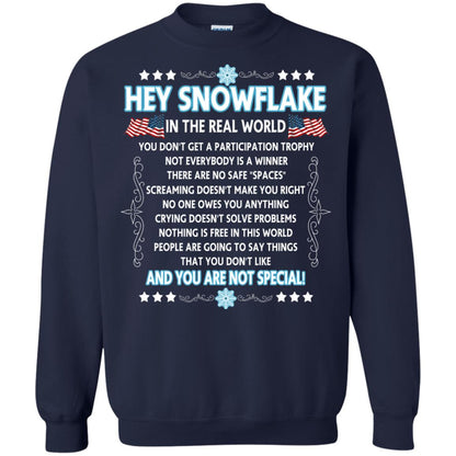 Hey Snowflake In The Real World Military T-shirt Navy