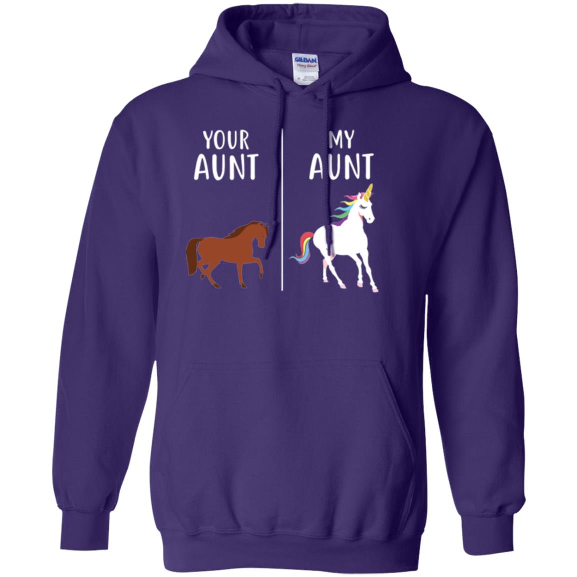 Unicorn T-shirt Your Aunt My Aunt Purple