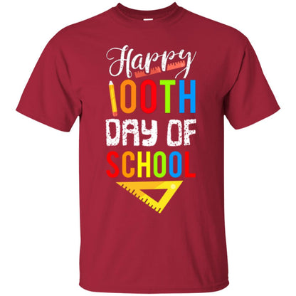 Kindergarten T-shirt Happy 100th Day Of School Cardinal