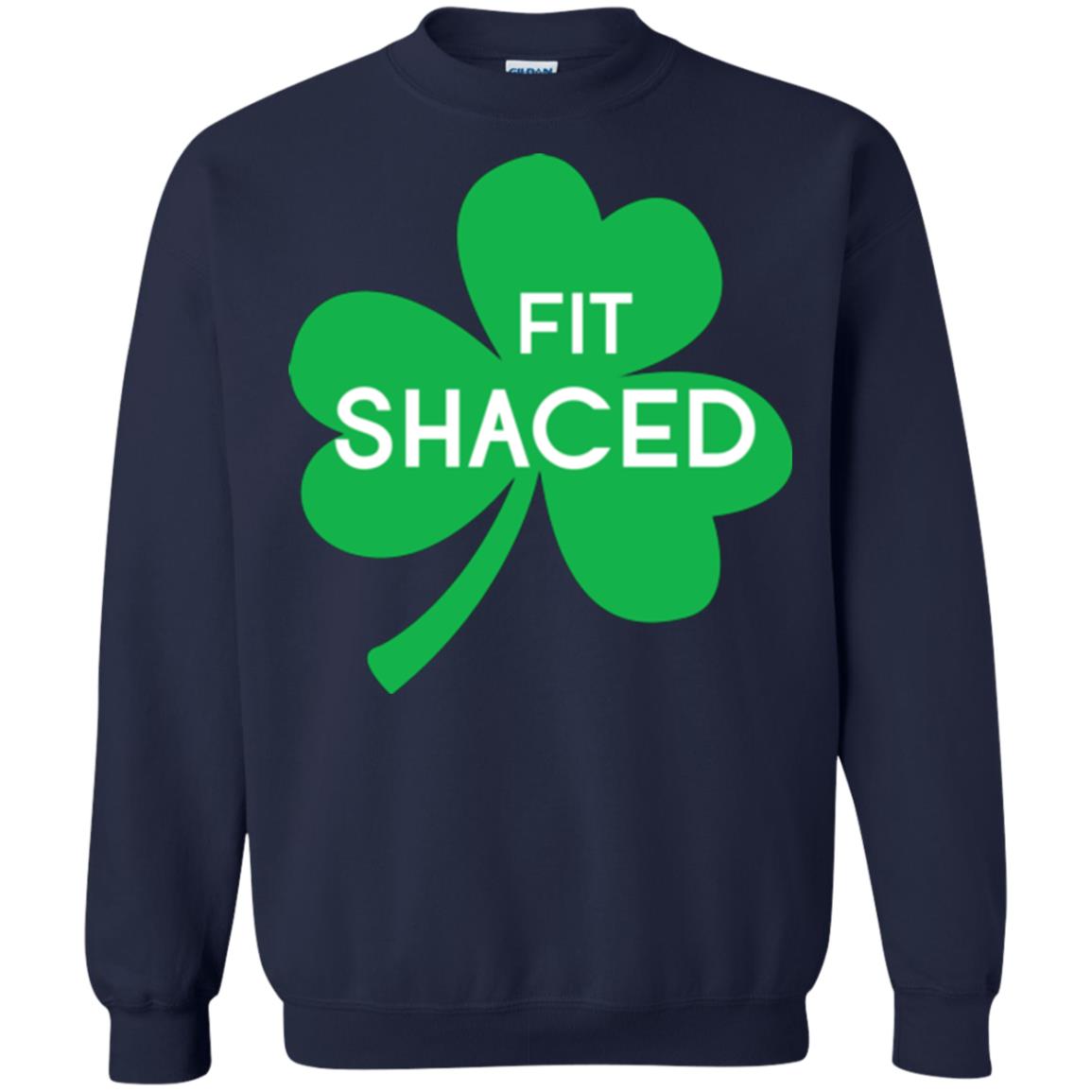 Saint Patrick's Day T-shirt Shamrocks Fit Shaced Navy