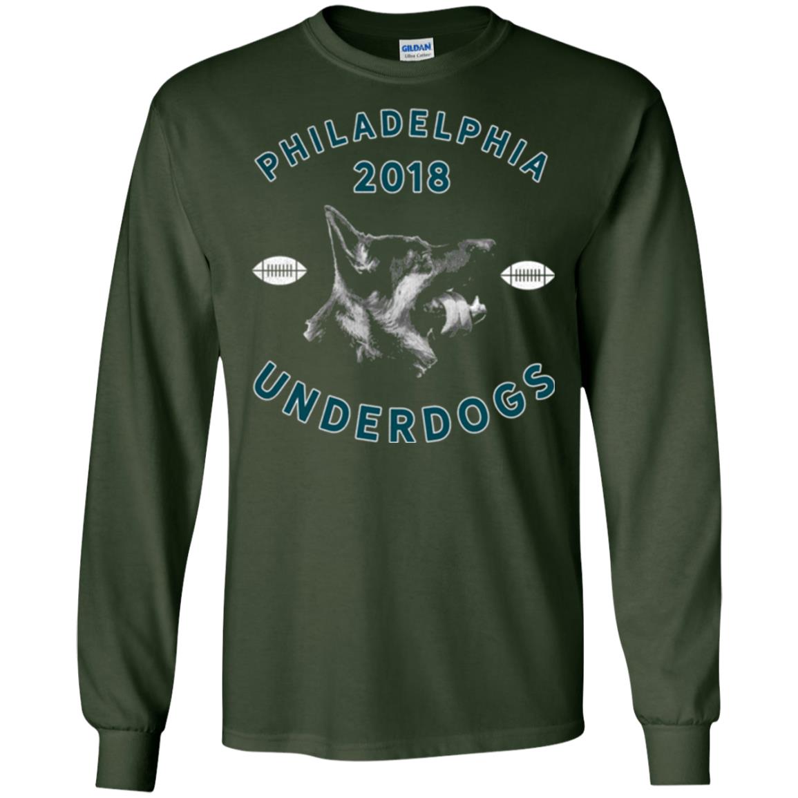 Dog Lover T-shirt Philly Philadelphia Underdogs Lii Game Day Forest Green