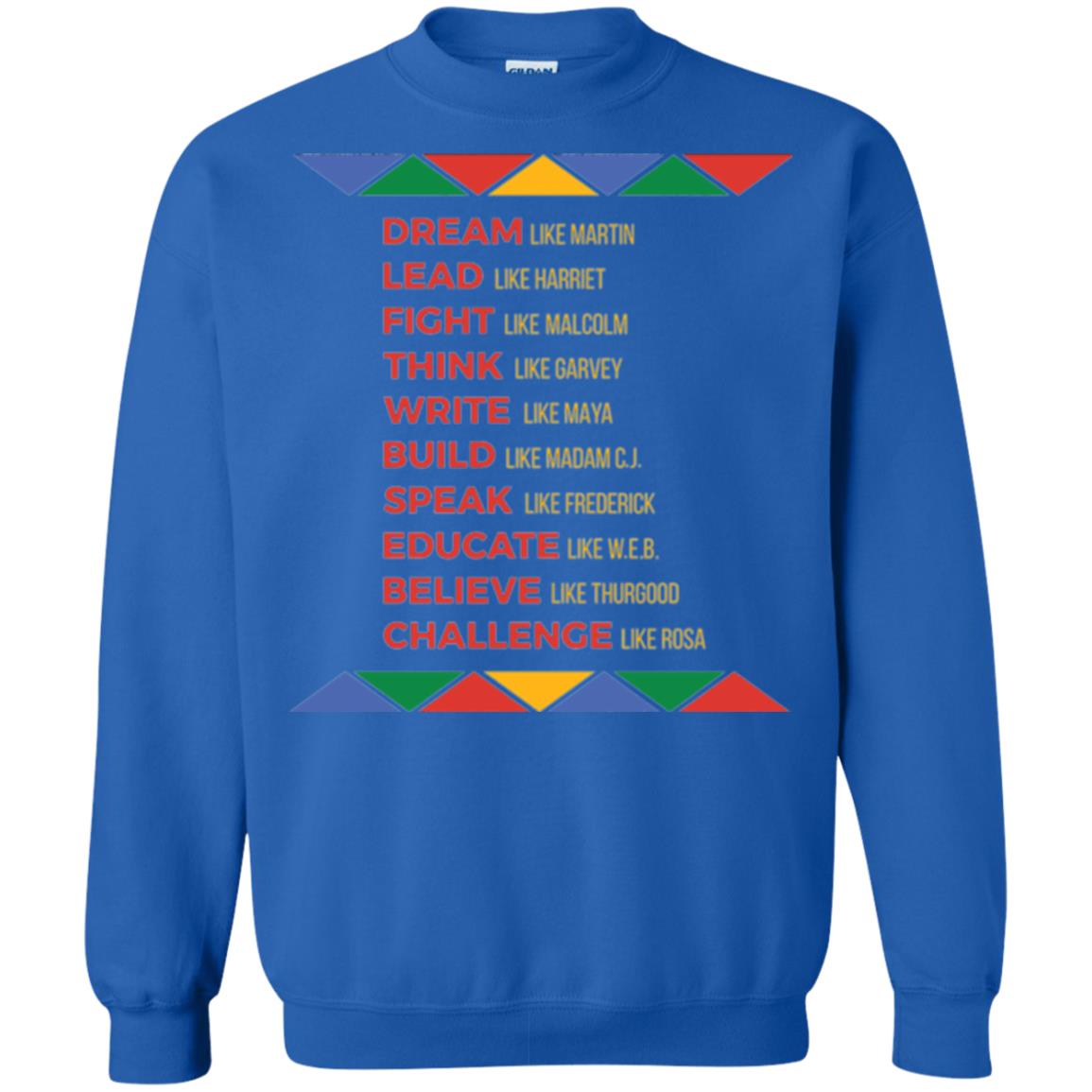 Black History African American Heroes T-shirt Royal
