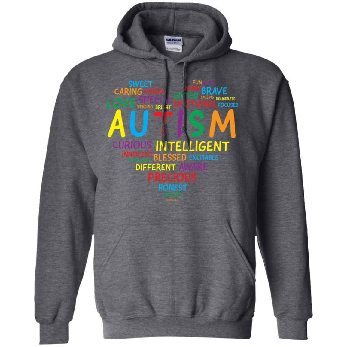 Autism Heart Autism Awareness T-shirt Dark Heather