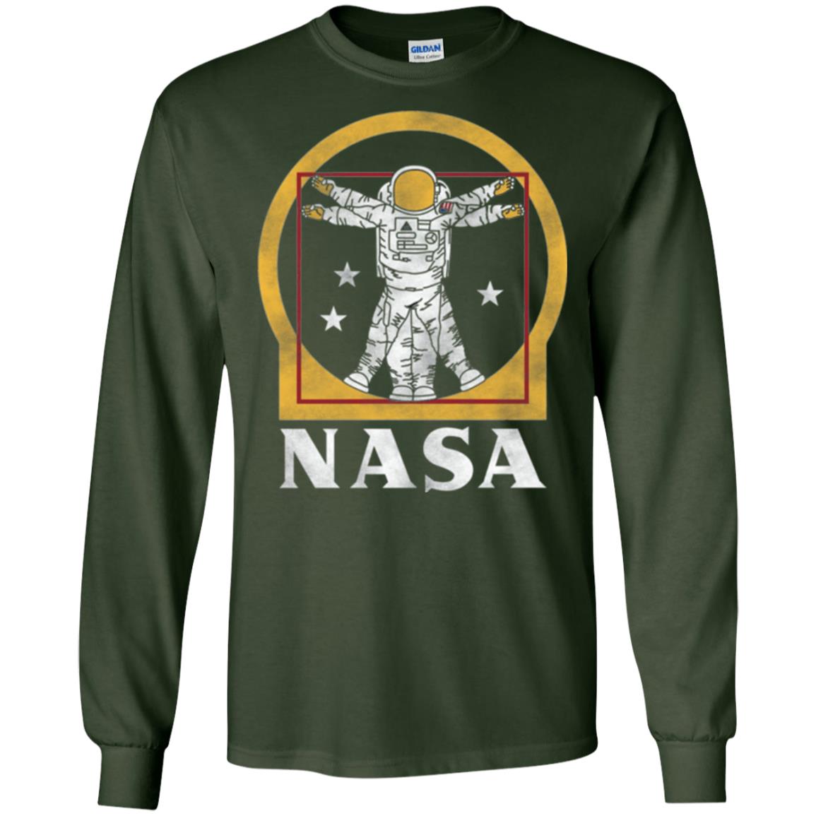 Vitruvian Astronaut T-shirt Forest Green