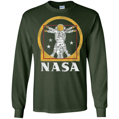 Vitruvian Astronaut T-shirt Forest Green