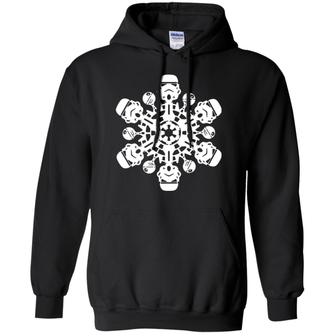 Christmas T-shirt Star Wars Stormtrooper Snowflake Black