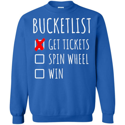 Game Show T-shirt Bucket List Spin Wheel Win Royal