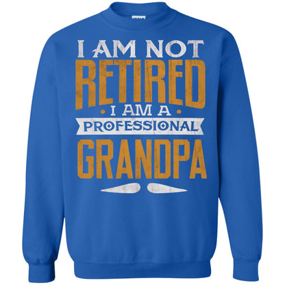 Im Not Retired Im A Professional Grandpa Retirement Shirt Royal