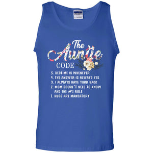 The Auntie Code Shirt For WomensG220 Gildan 100% Cotton Tank Top