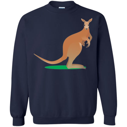 Mom Baby Kangaroo In Pouch Joey T-shirt Navy