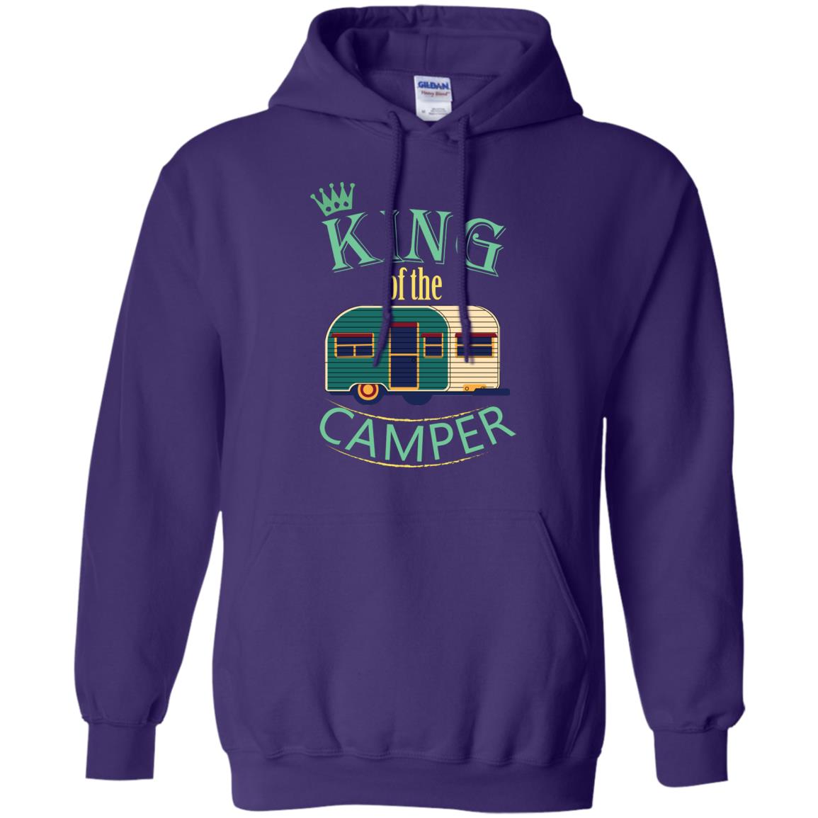 King Of The Camper Camping Lover Shirt Purple