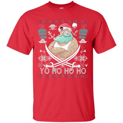 Christmas T-shirt Santa Pirate Red