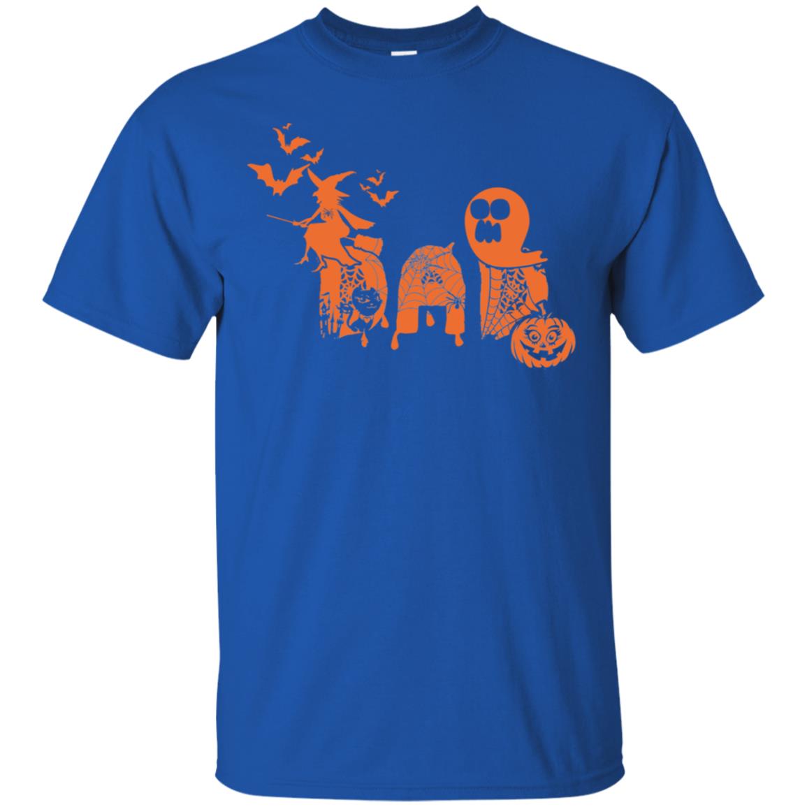 Halloween Pumpkin Dad Daddy Father Family Shirt Royal