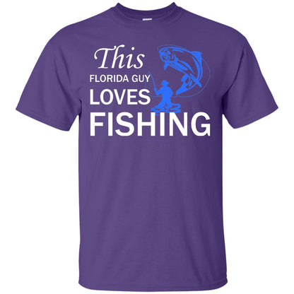 This Florida Guy Love Fishing Fisherman T-shirt Purple