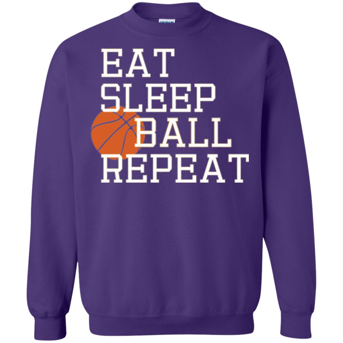Basketball T-shirt Eat Sleep Basketball Repeat Purple