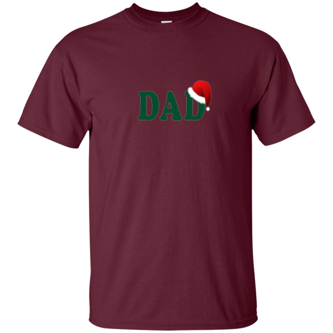 Christmas T-shirt Dad Santa Maroon