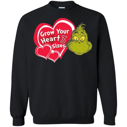 Dr. Seuss Grinch T-shirt Grow Your Heart 3 Sizes Black